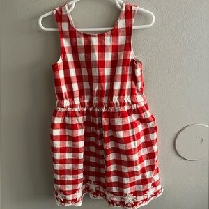Cat & Jack Red and White Checkered Dress